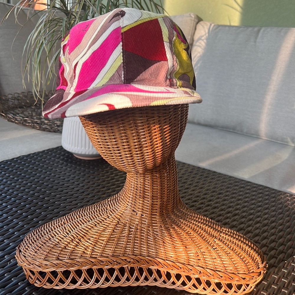 Emilio Pucci Corduroy Baseball Cap